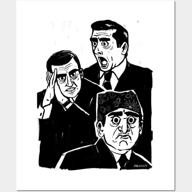 The Faces of Michael Scott Wall Art by goldsuit